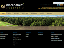 Tablet Screenshot of macadamiasaustralia.net
